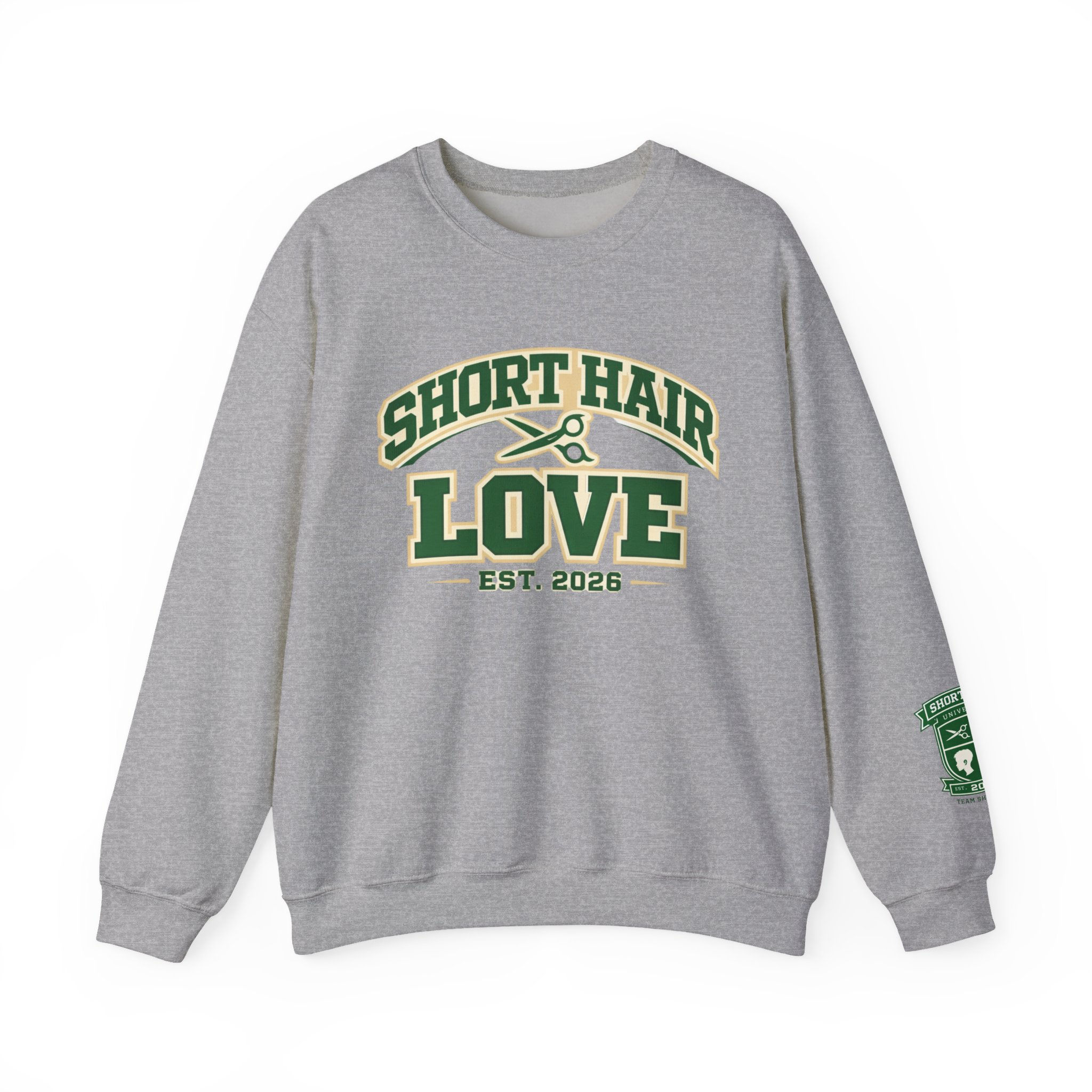 Short Hair Love Sweatshirt — Team Short Hair Athletics Crewneck