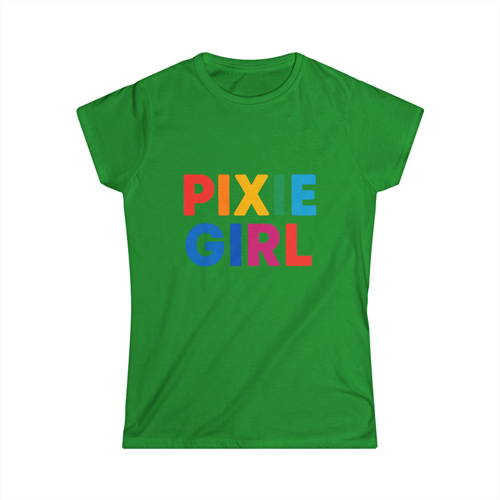 Thumbnail: Copy of Pixie Cut Women's Tee, Graphic Shirt, Feminine Pixie Hairstyle Top,