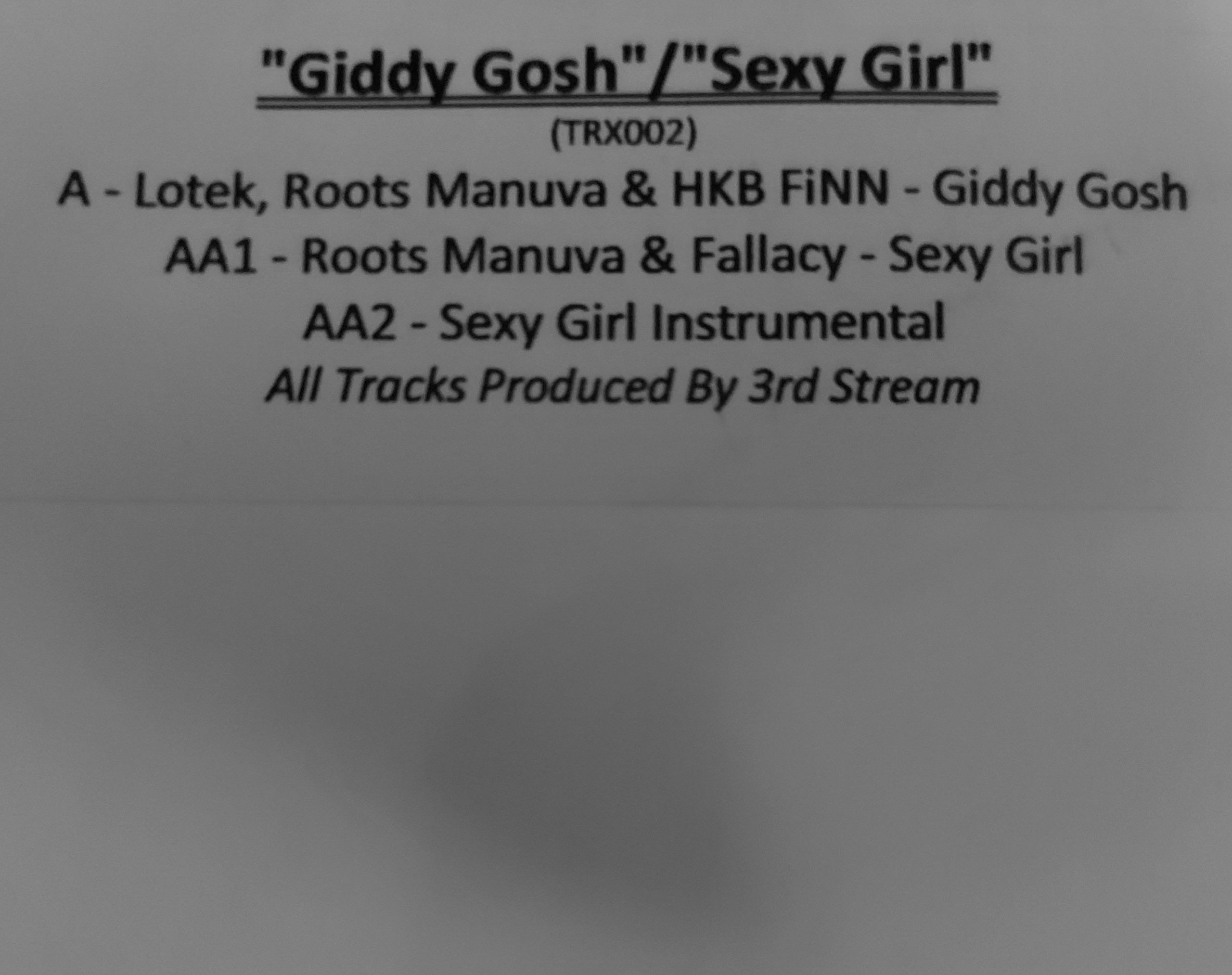 Oh My Giddy Gosh ft. Roots Manuva & HKB FiNN (12")