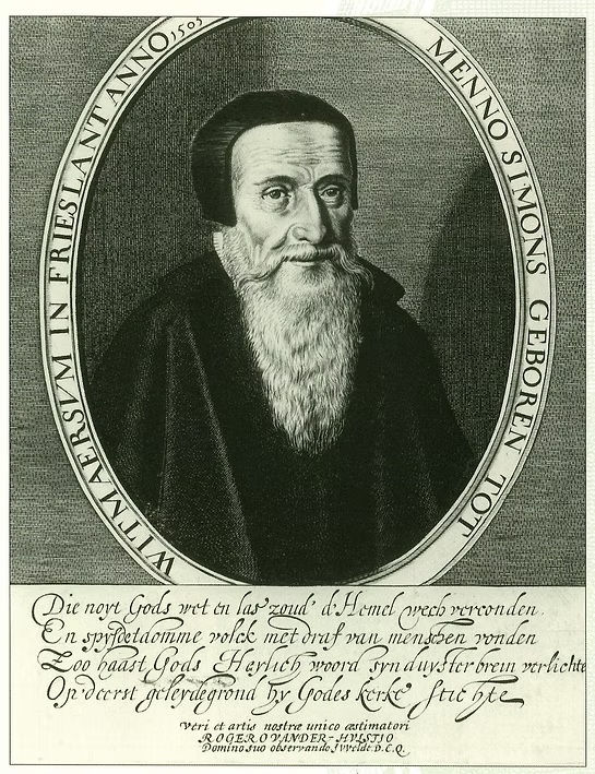 Menno Simons in einer Darstellung von Jan van de Velde II., datiert auf 1613–1641. [3]