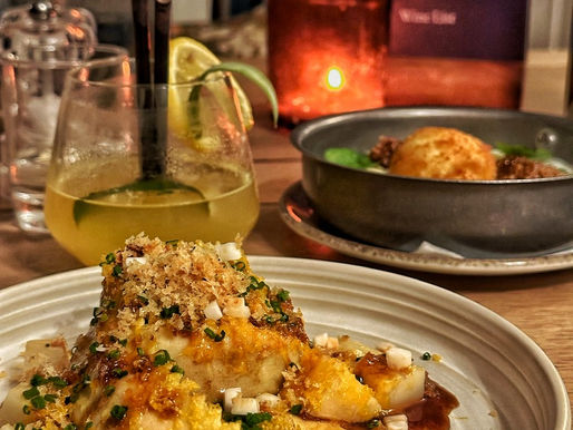 A venison ravioli served at the Oakley Arms in Harrold, a cosy pub in North Bedfordshire