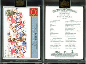 2021 Topps Archives Signature Series Retired Player Edition - 2011 Topps Allen & Ginter #82, AU, SN86 - Scott Rolen