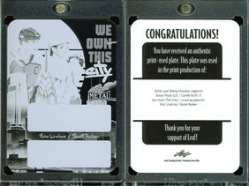 2024 Leaf Metal Hockey Legends - We Own This City Autographs Printing Plate Black #WOC-3, SN1 - Scott Rolen
