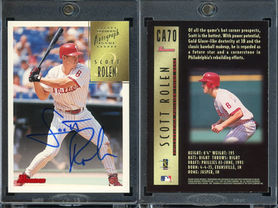1997 Bowman - Certified Blue Ink Autographs #CA70 - Scott Rolen
