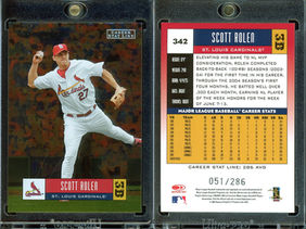 2005 Donruss - Stat Line Career #342, SN286 - Scott Rolen