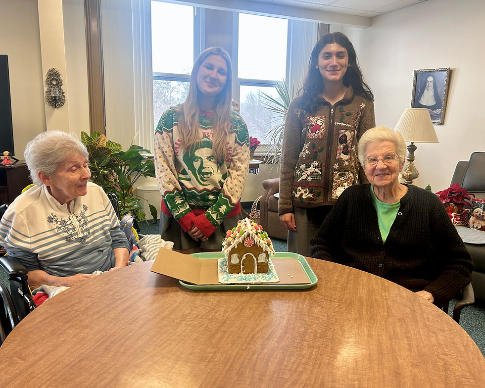Gingerbread houses with the Sisters!