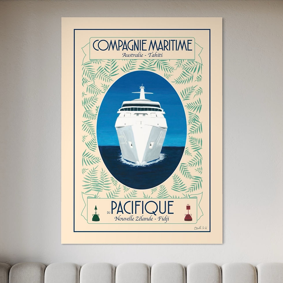 Affiche Compagnie Maritime