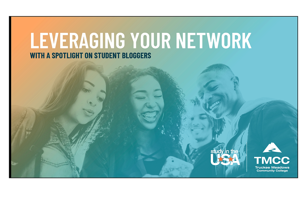 Study in the USA Leveraging Your Network presentation