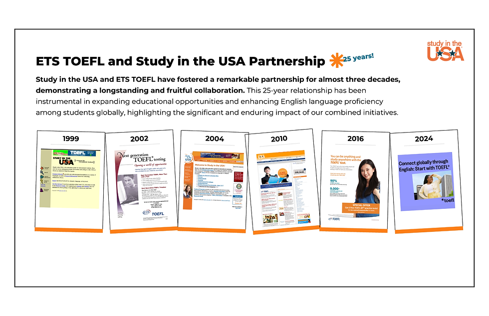 Study in the USA TOEFL Partnership presentation