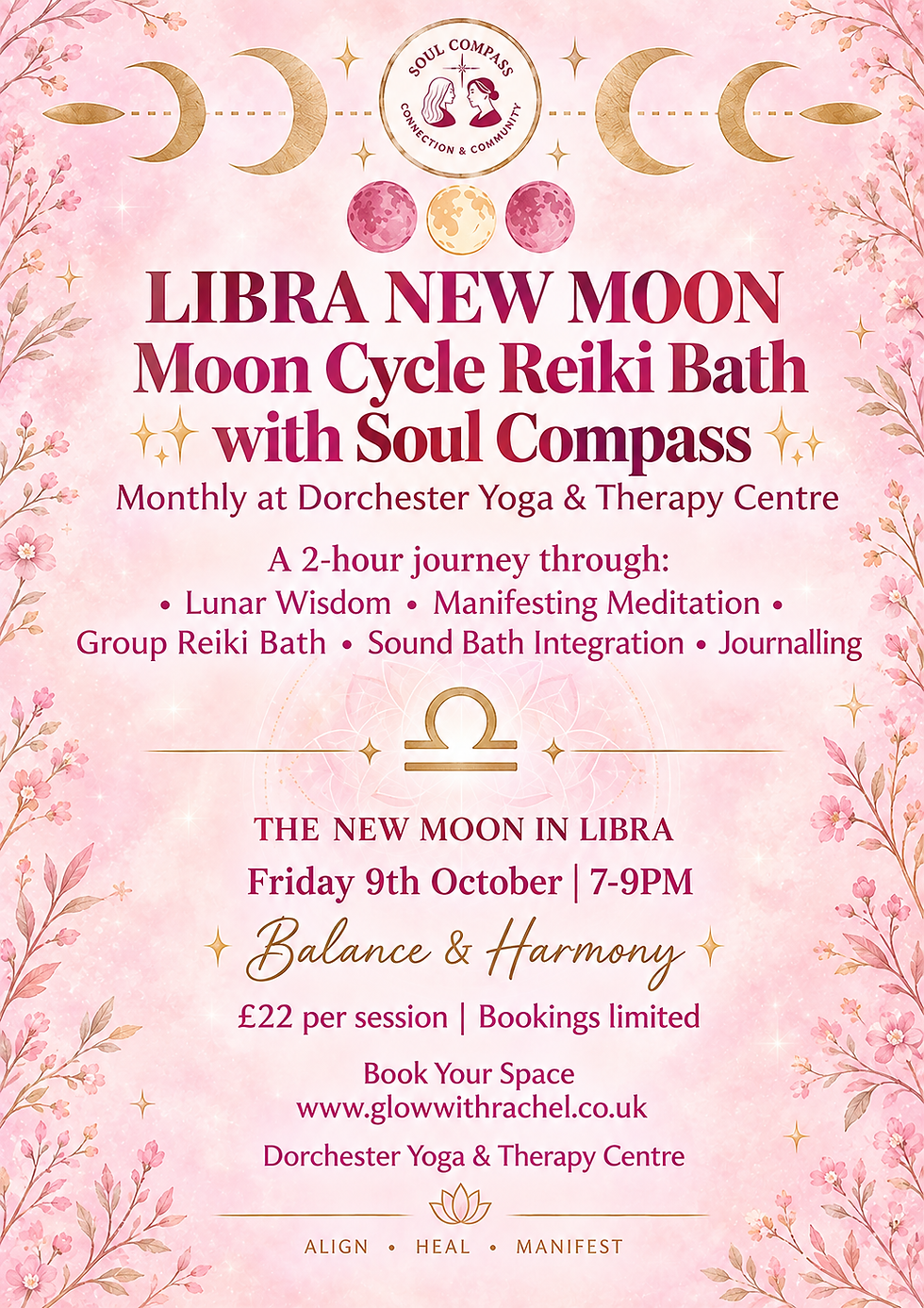 Lunar Light New Moon In Libra Manifesting Reiki & Sound Healing