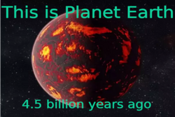 beginning planet earth w-text