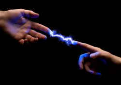 Electric-current-passing-between-fingers