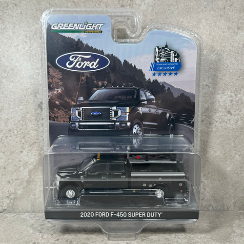 1/64 Ford F-450 Service Bed Truck Agate Black | FarmToys4You