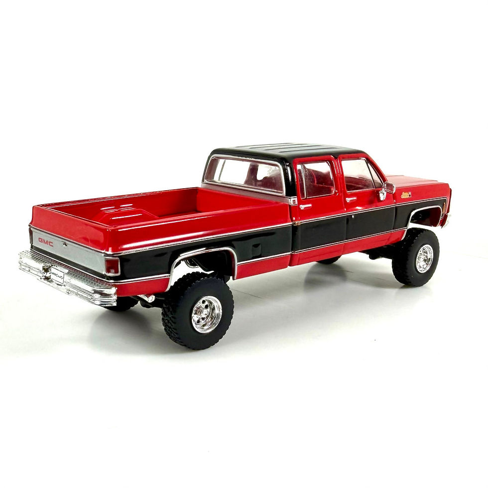 Thumbnail: 1/64 1980 GMC K3500 Red/Black Lifted