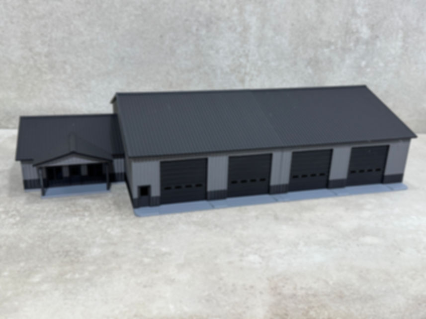 1/64 Four Bay Semi Shop w/ Office “Big Sky Transport” Gray/Black