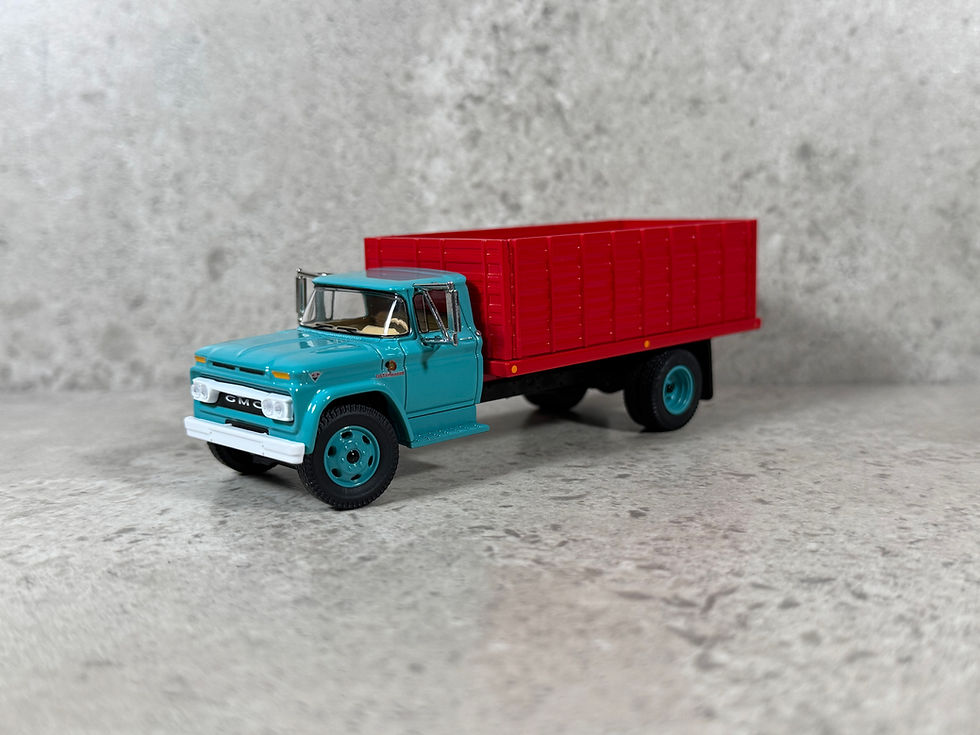 Thumbnail: 1/64 GMC 4000 Grain Truck Turquoise/Red
