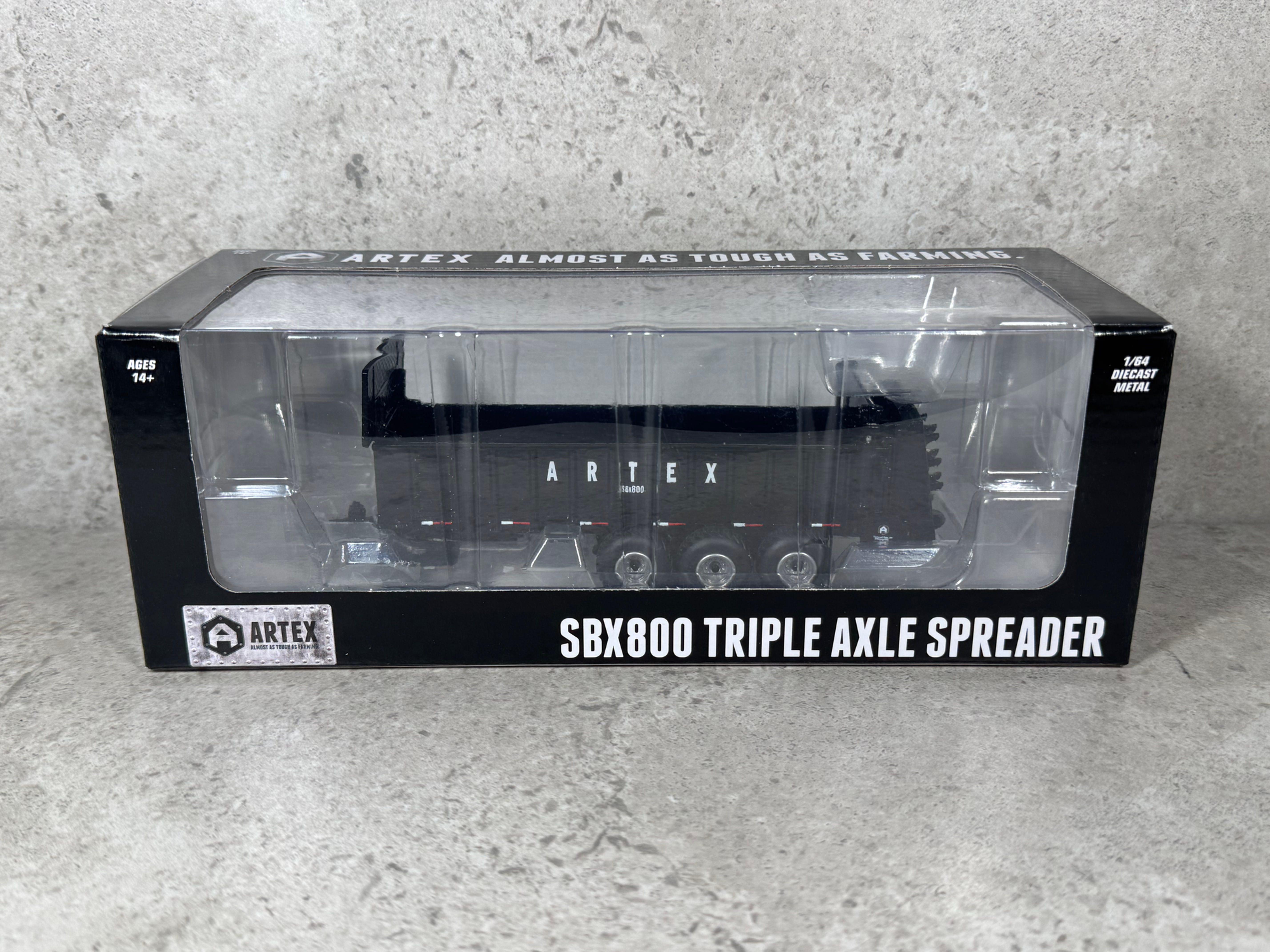 1/64 Artex SPx800 Manure Spreader Triples Black