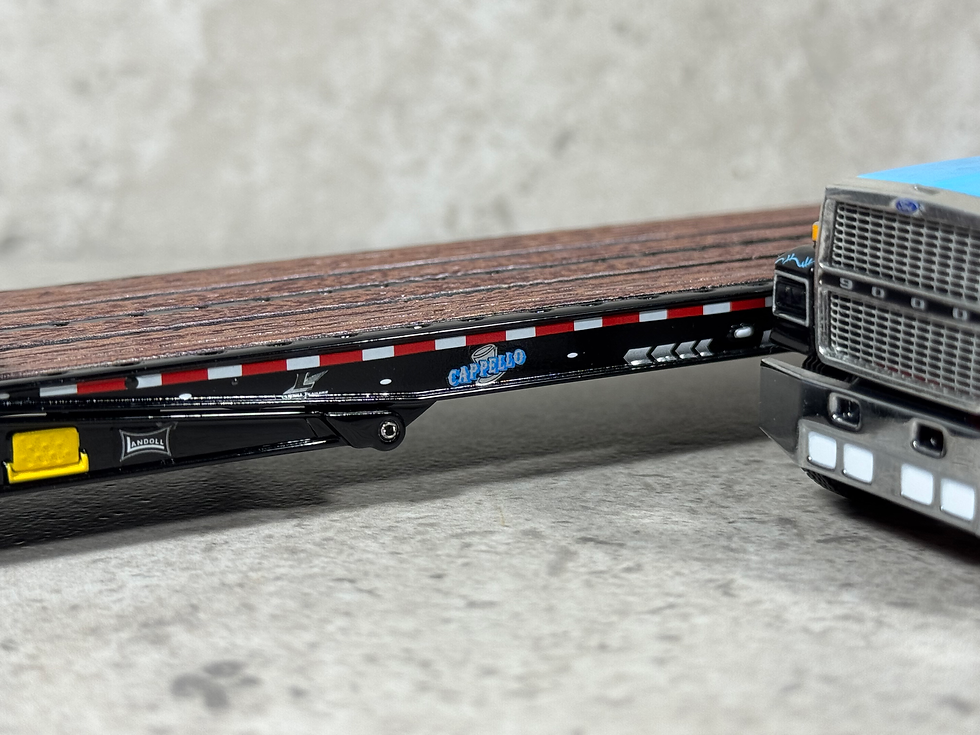 Thumbnail: 1/64 Ford LTL 9000 w/ Landoll 440B-50CA Traveling Axle Trailer Cappello
