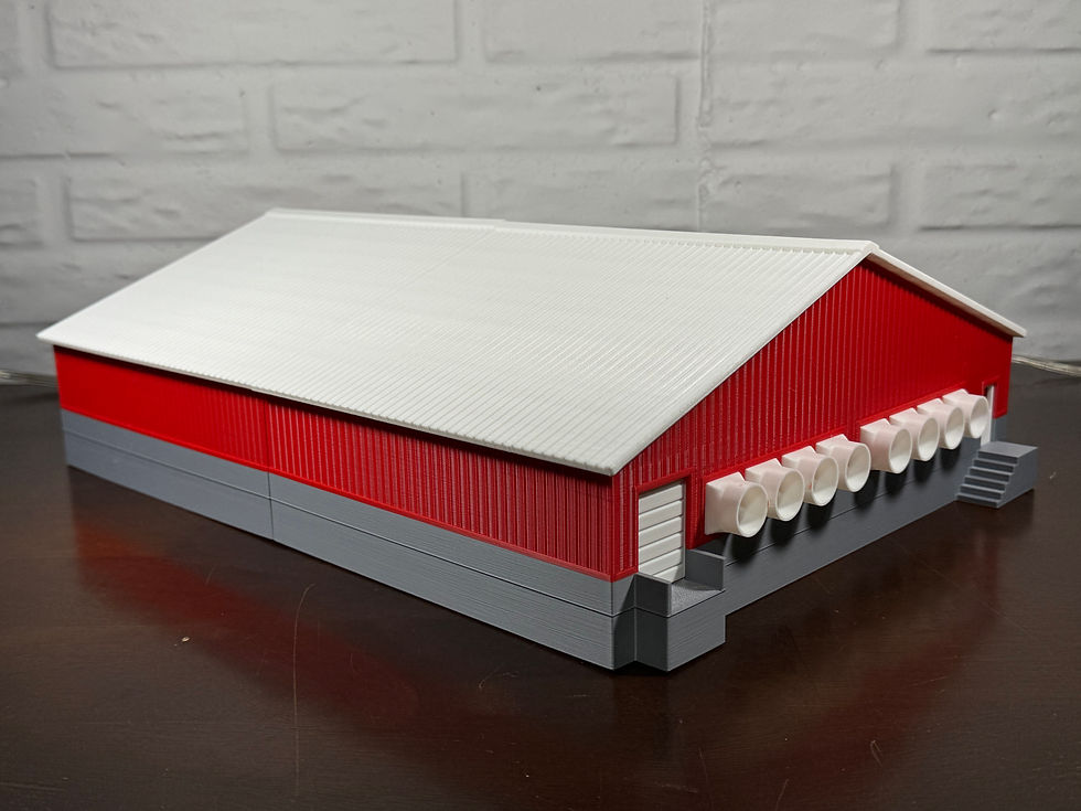 Thumbnail: 1/64 Hog Confinement Building Red/White