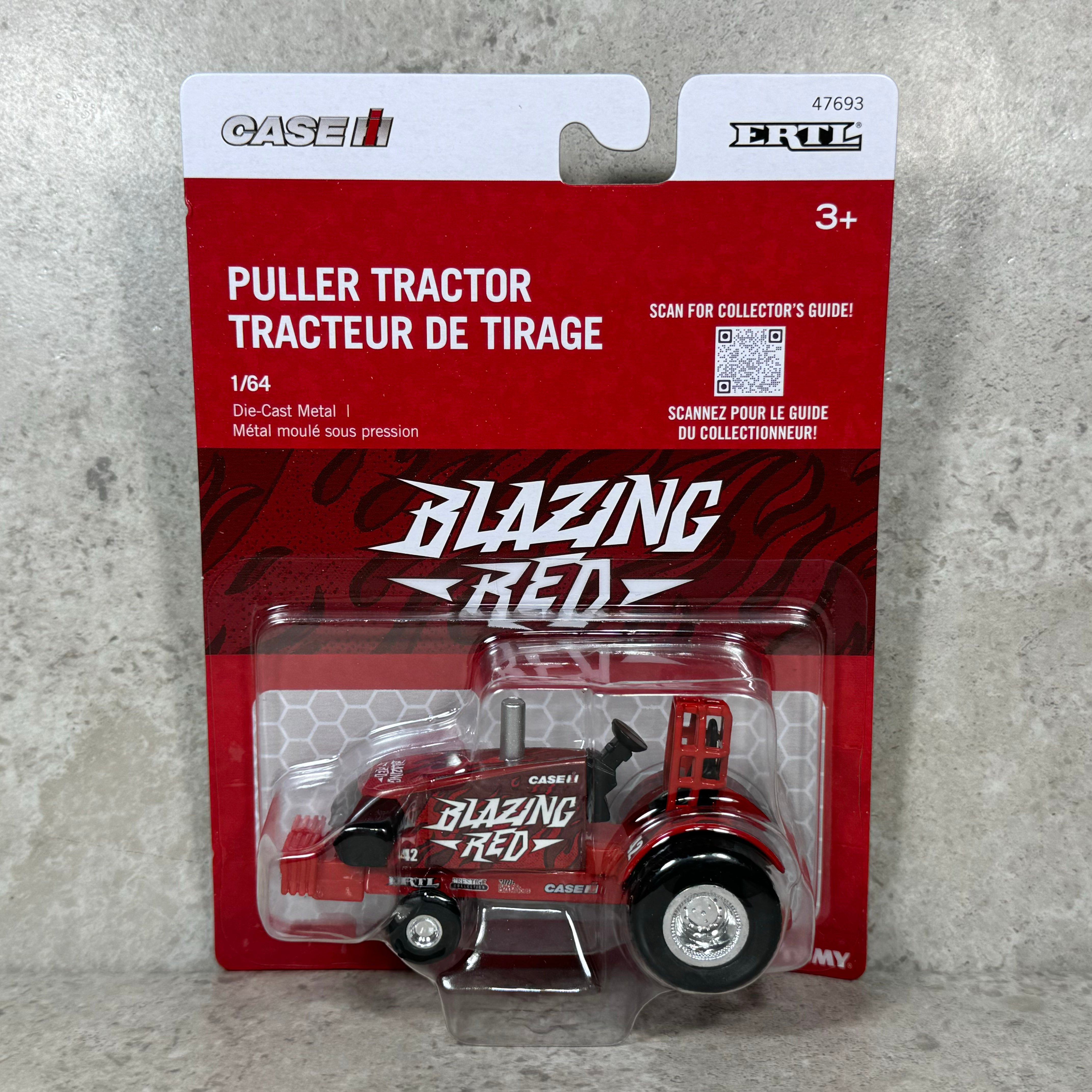 1/64 Case IH Pulling Tractor “Blazing Red” 