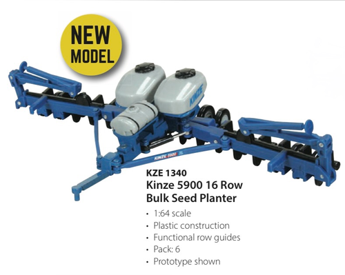 1/64 Kinze 5900 16 Row Bulk Fill Planter Plastic | FarmToys4You