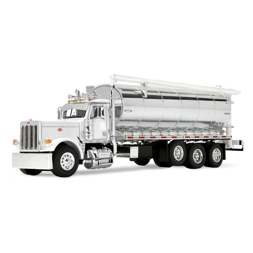 PRE-ORDER: 1/64 Peterbilt 389 w/ Ledwell Classic Bulk Haul Feed Body White