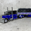 Thumbnail: 1/64 Peterbilt 389 w/ Wilson 50’ Spread Axle Grain Trailer Blue/Black