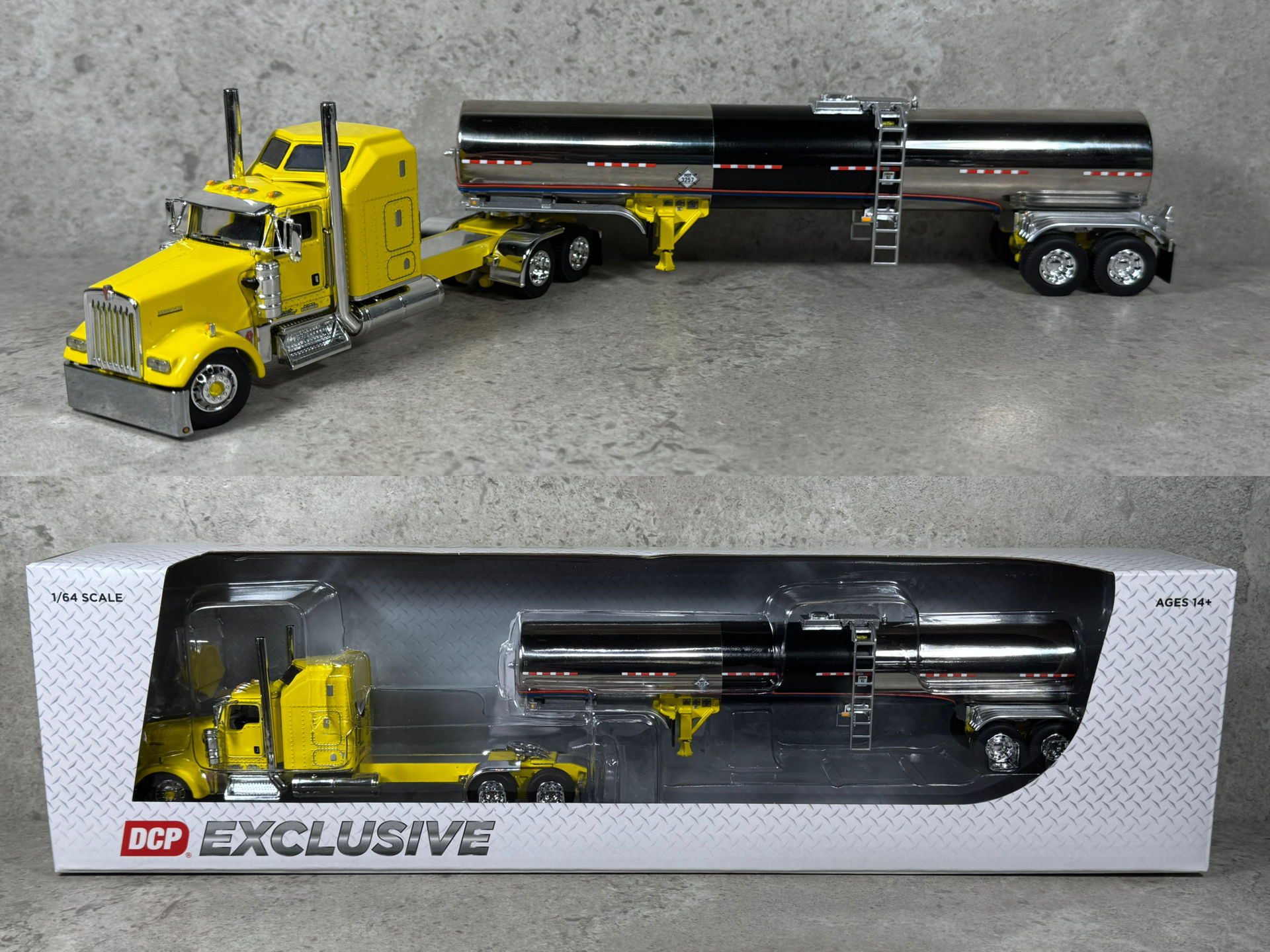 1/64 Kenworth W900L w/ Brenner Tank Trailer Double C Transport