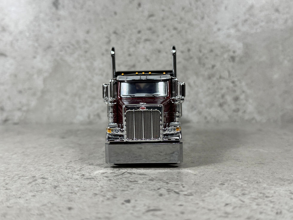 Thumbnail: 1/64 Peterbilt 589 w/ Utility Van Trailer Legendary Red