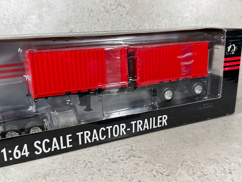Thumbnail: 1/64 Peterbilt 379 w/ Shipping Container Trailer Red