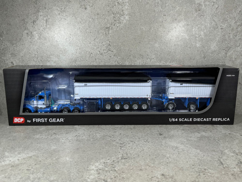 1/64 Kenworth W900 w/ East Michigan 31' & 20' End Dump Trailers