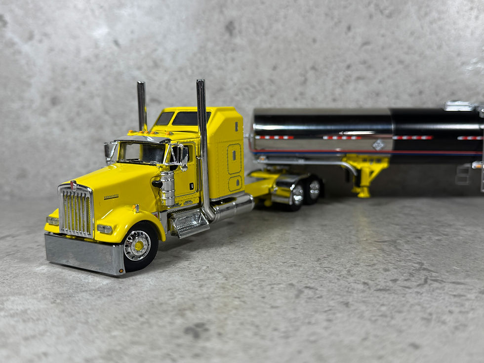 Thumbnail: 1/64 Kenworth W900L w/ Brenner Tank Trailer Double C Transport