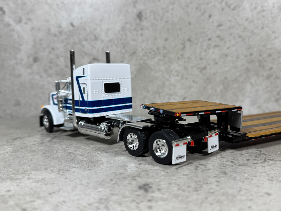 Thumbnail: 1/64 Peterbilt 379 w/ Fontaine Renegade Lowboy Jaeger Truck Lines
