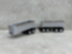 Thumbnail: 1/64 End Dump Pup Trailer Set Silver