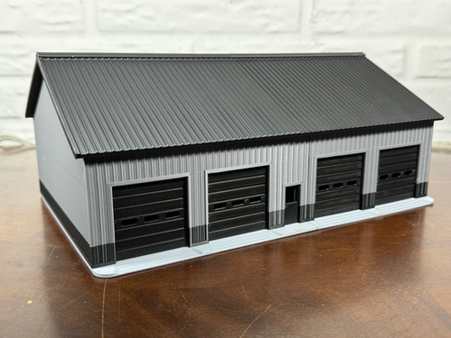 1/64 Car Shop/Garage Gray/Black | FarmToys4You