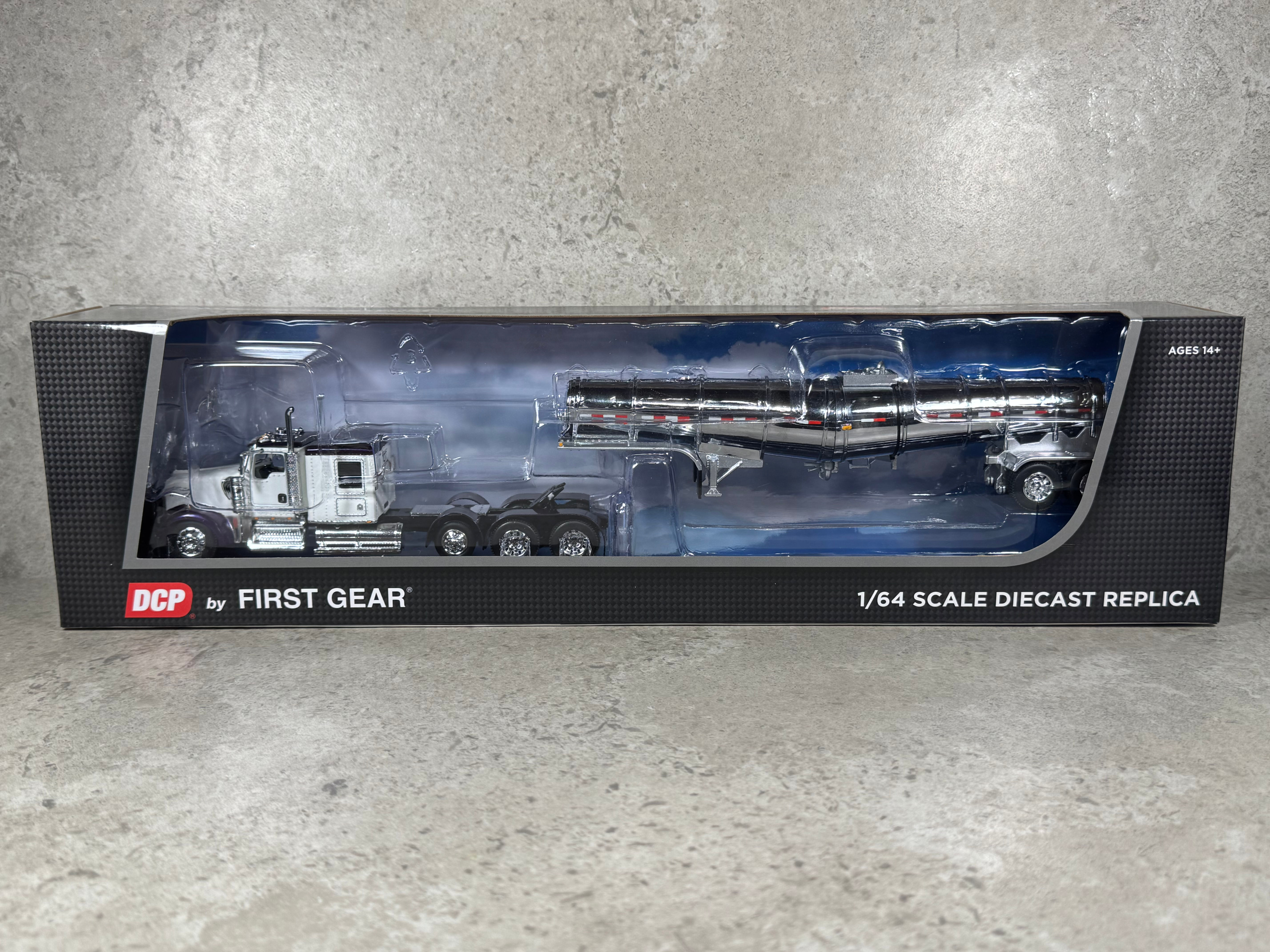 1/64 Kenworth W900L w/ Polar Tanker White/Purple/Chrome