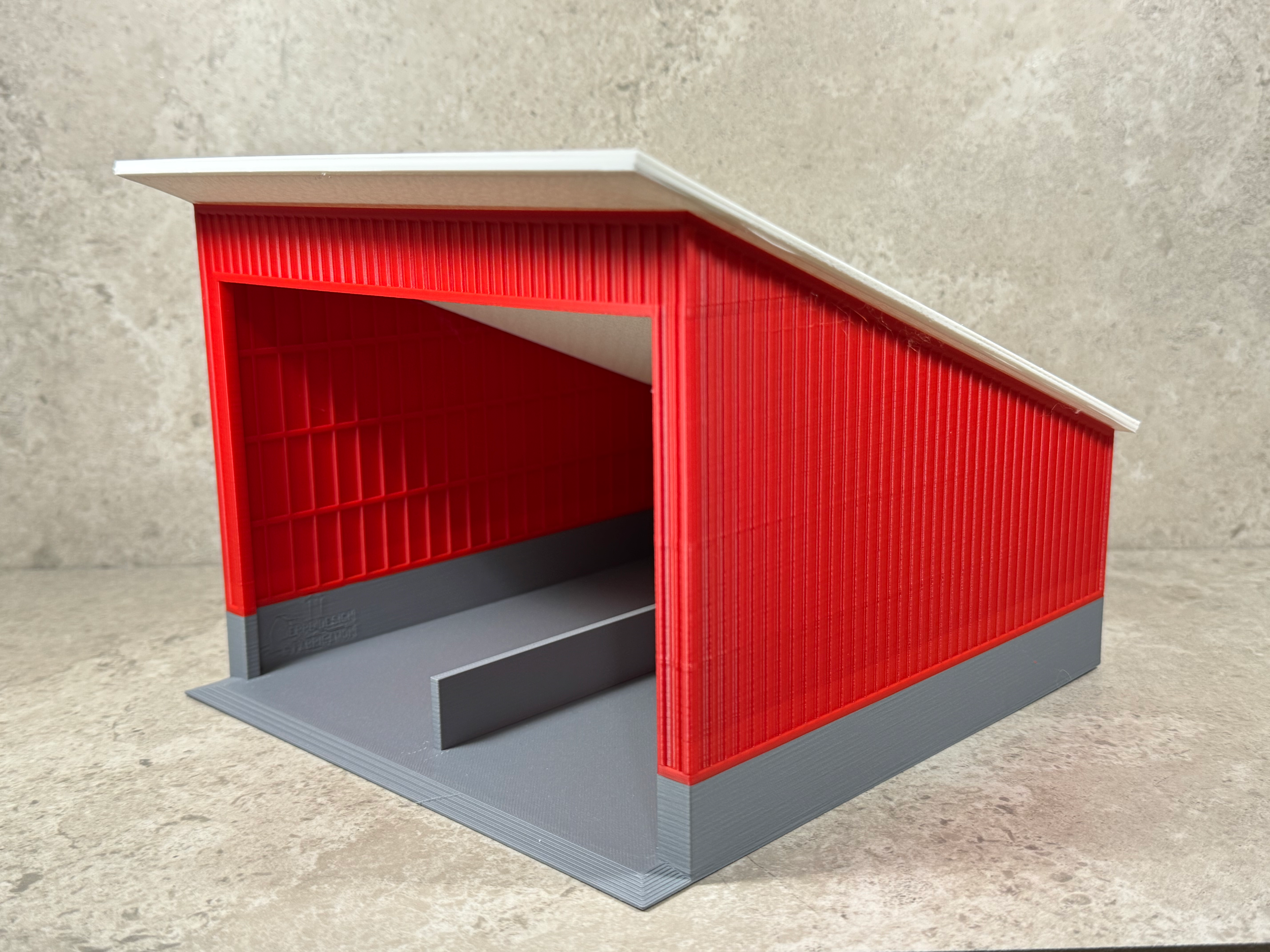 1/64 Commodity Shed Red/White