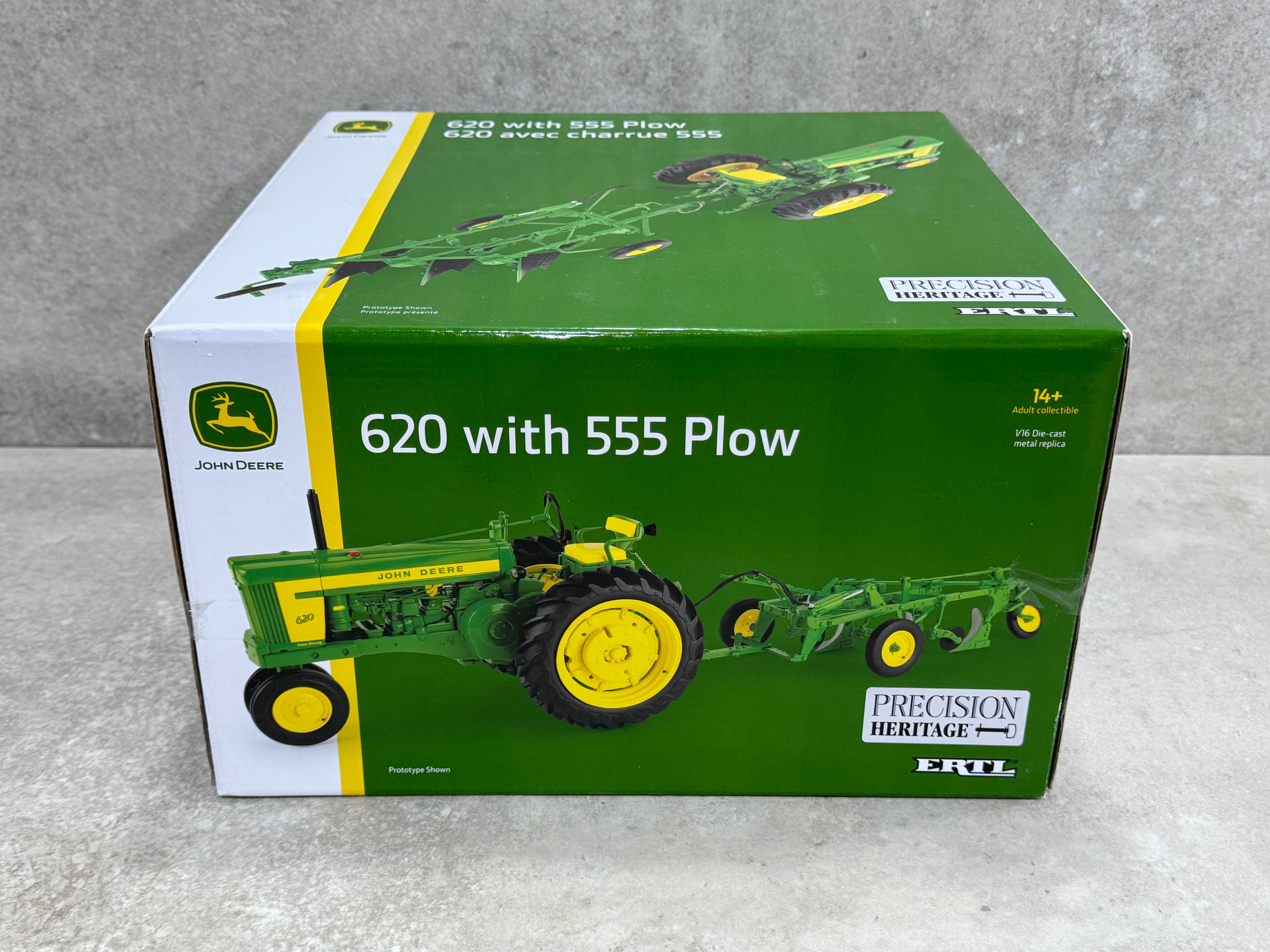 1/16 John Deere 620 w/ 555 Plow Precision Heritage