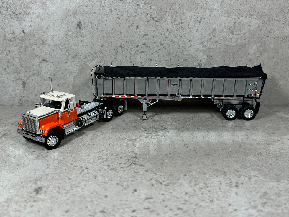 Thumbnail: 1/64 Chevrolet Bison w/ East End Dump Orange/Chrome