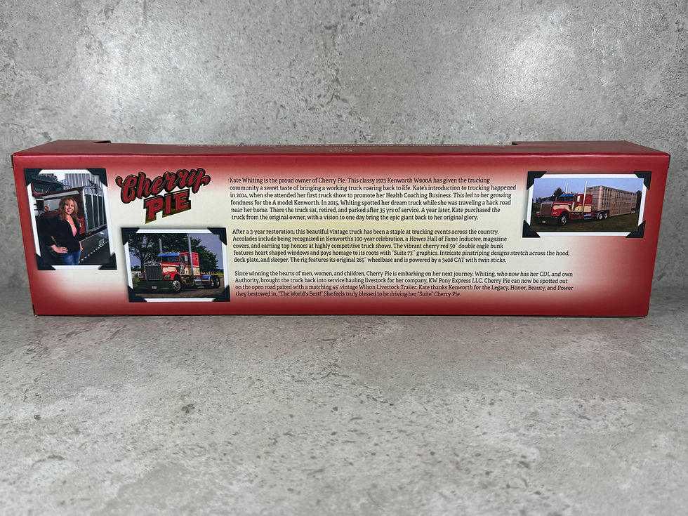 Thumbnail: 1/64 Kenworth W900A w/ Vintage Wilson Livestock Trailer “Cherry Pie”