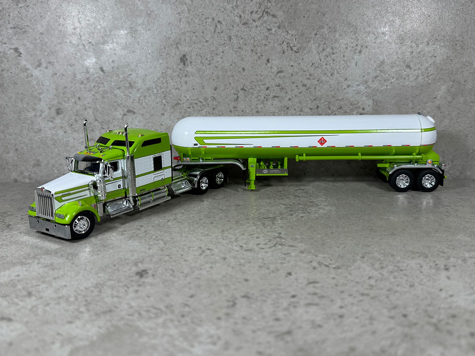 Thumbnail: 1/64 Kenworth W900L w/ Mississippi LPG Tanker Lime Green/White