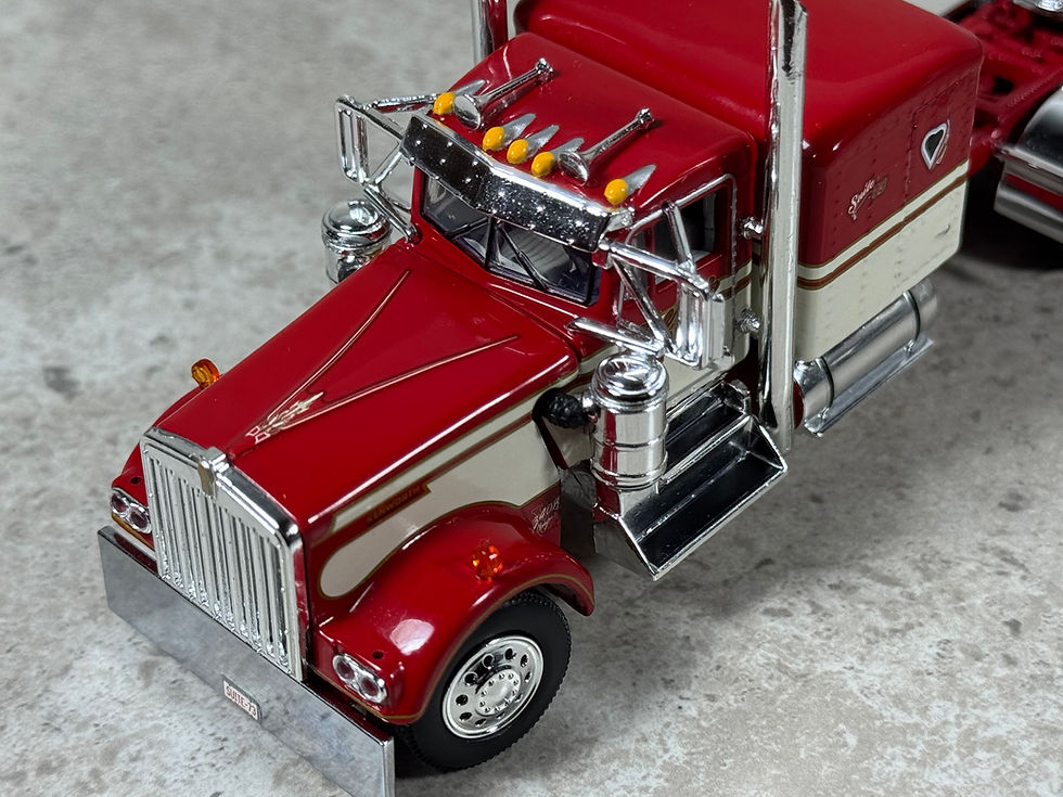 Thumbnail: 1/64 Kenworth W900A w/ Vintage Wilson Livestock Trailer “Cherry Pie”