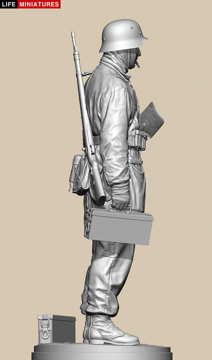 Thumbnail: Ambush at Poteau 'German Fallschirmjager ammo carrier'  (1/10 full size)