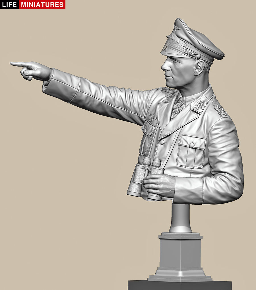 Thumbnail: 'The Desert Fox' Erwin Rommel, North Africa 1942  (bust version)