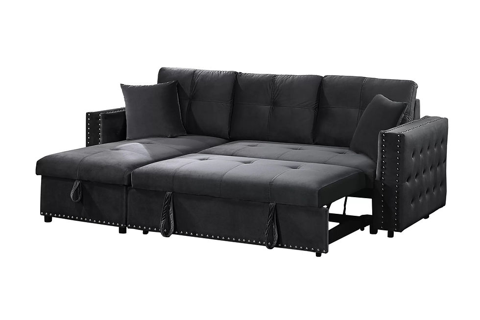 Thumbnail: F8541 Smoke Convertible Sectional