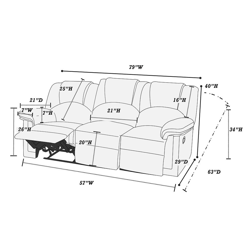 Thumbnail: 2-Piece Manual Reclining Sofa & Loveseat Set — F6672-F6671