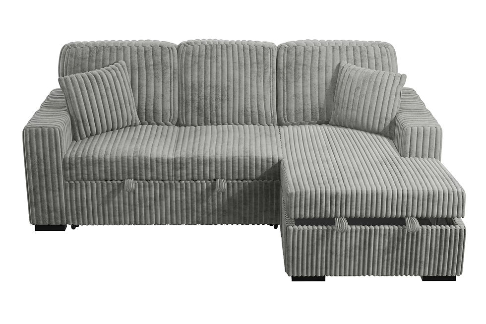Thumbnail: F8552 Ash 2-Piece Convertible Sectional