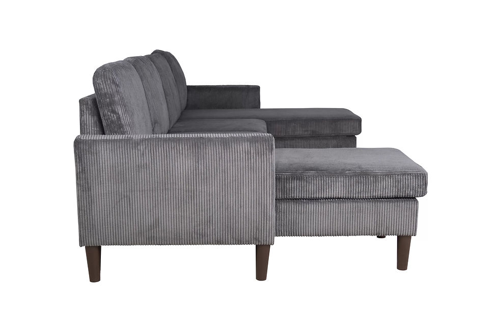 Thumbnail: Dark Gray 3-Piece Sectional Set — F8471