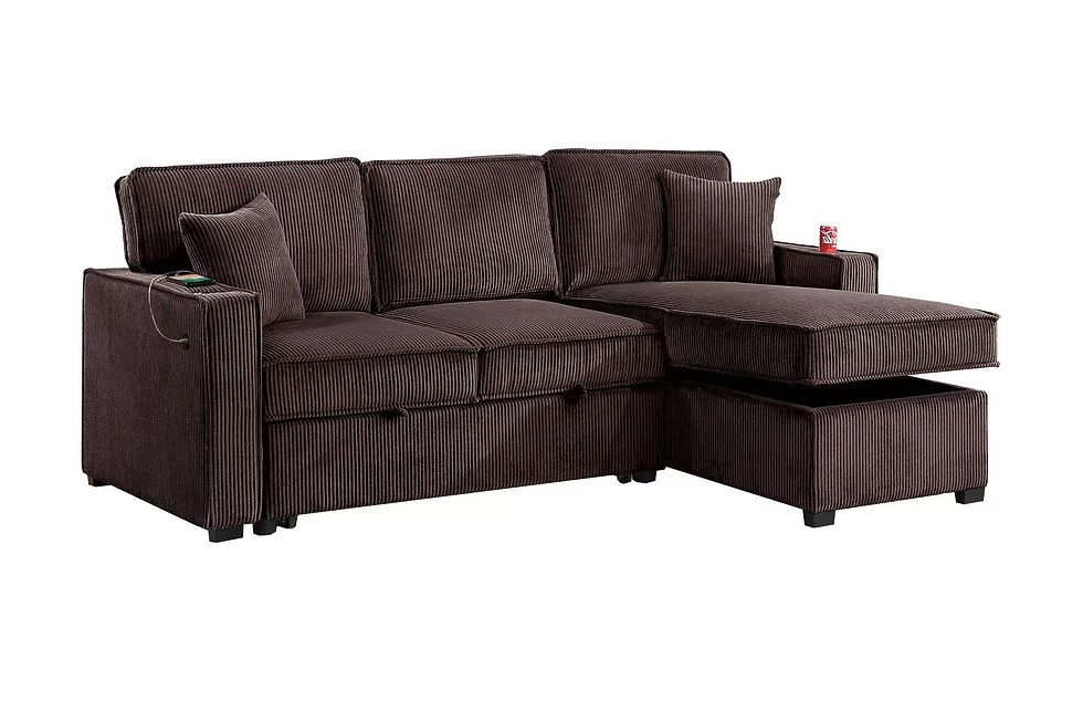 Thumbnail: F8544 Beige Convertible Sectional