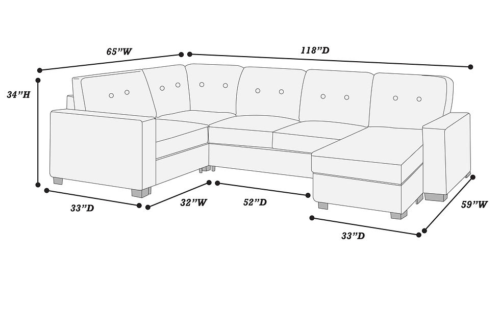 Thumbnail: Mocha 3-Piece Sectional Set — F8396